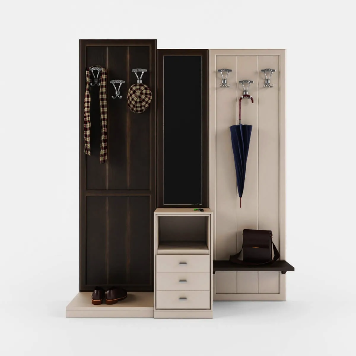 furniture - Hallway set 45 3D Model