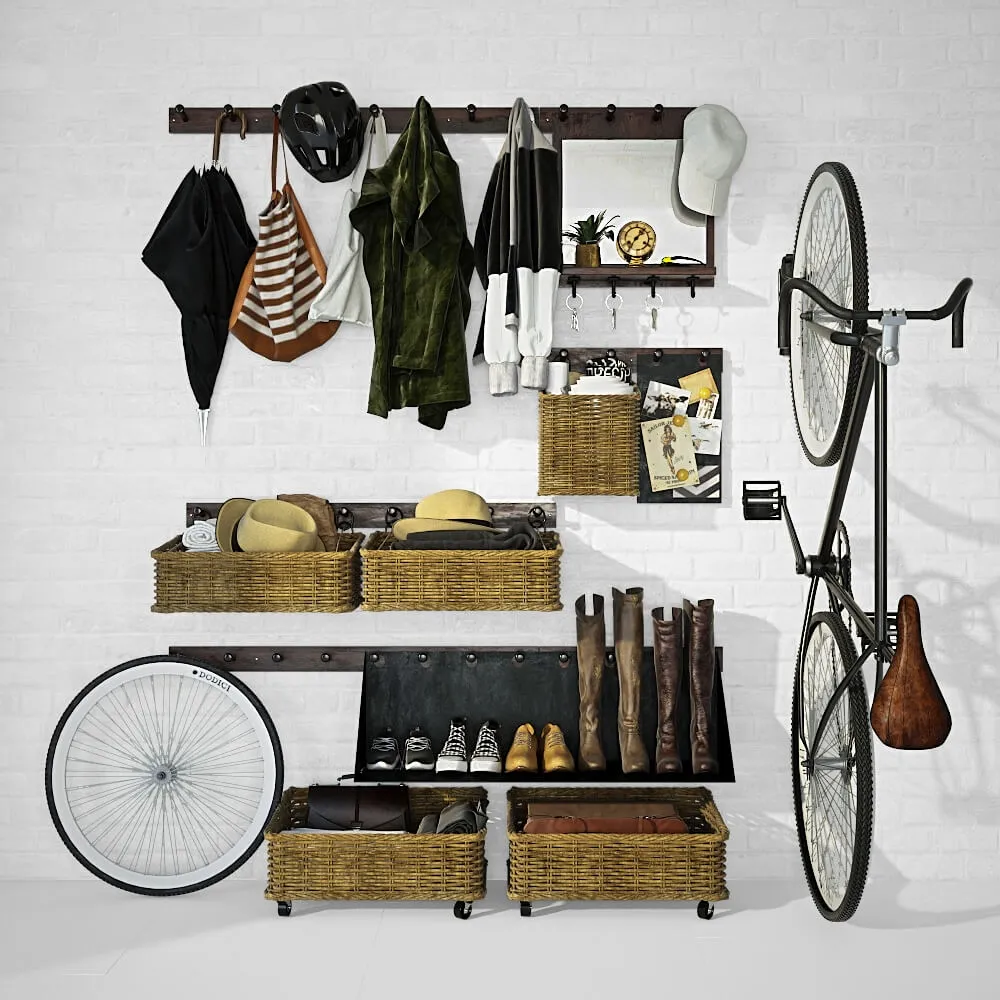 furniture - Hallway with filling 05 3D Model