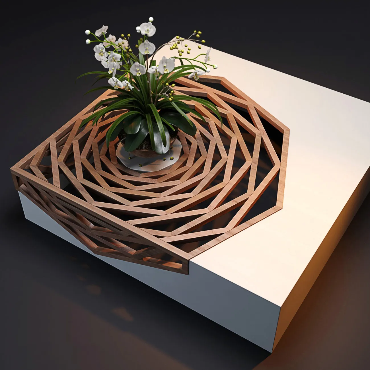 furniture - Hanako coffee table by Vito Selma 3D Model