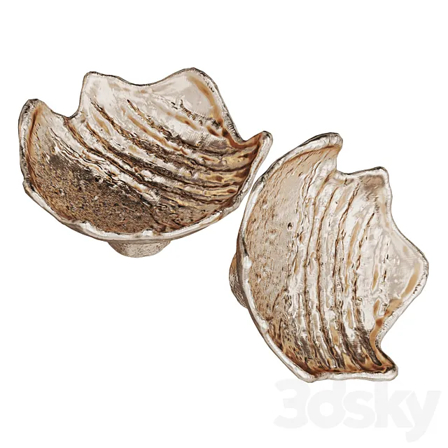 Furniture handle LEAF Pull Cast 3D Model