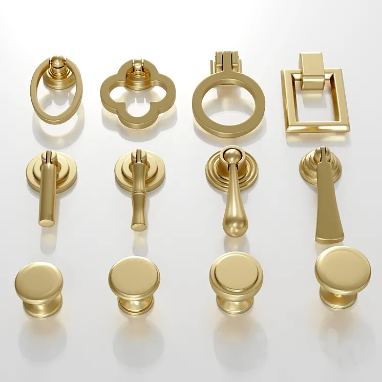 Furniture handles 3D Model Free Download