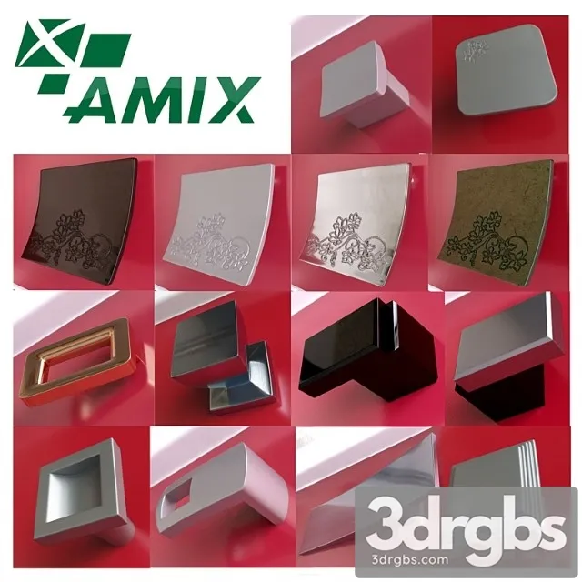 Furniture Handles Amix Modern Vol 3 Second Part 3D Model Free