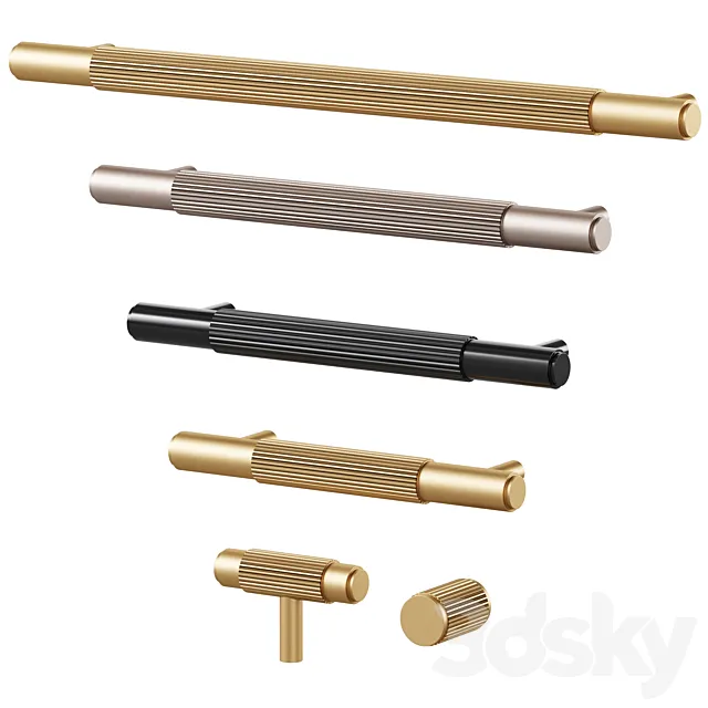 Furniture handles GOTHAM by Meraki 3D Model