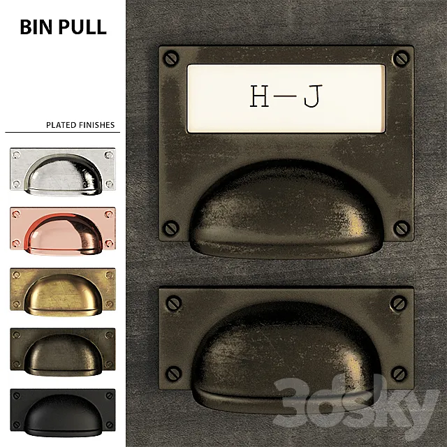 Furniture handles Nanz N ° 8681 and N ° 8686 3D Model