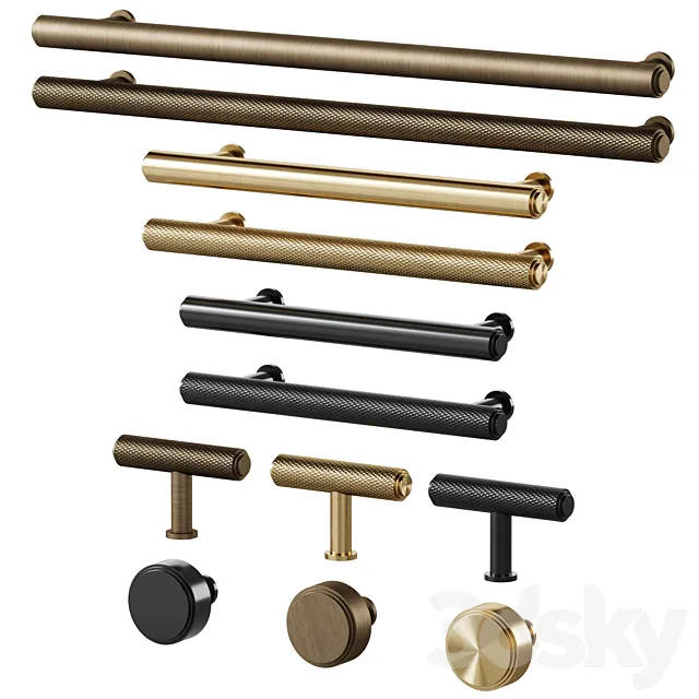 Furniture handles PLAKA and KATANA by Meraki Free Download