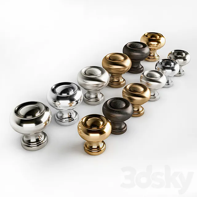 Furniture handles R31 from Knob House 3D Model