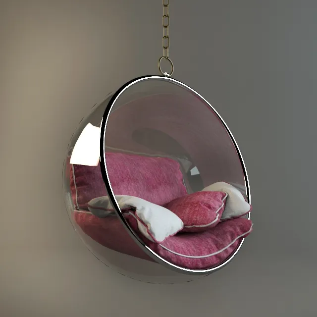 furniture - Hanging Ball chair 3D Model