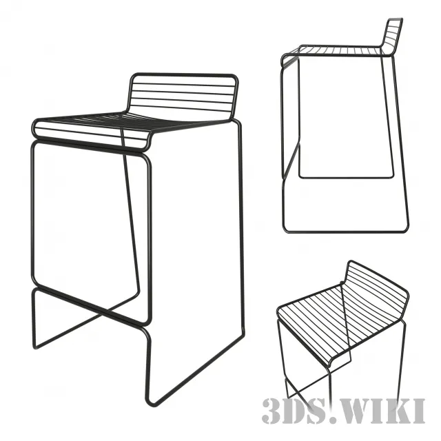 furniture - Hee Bar Stool 3D Model