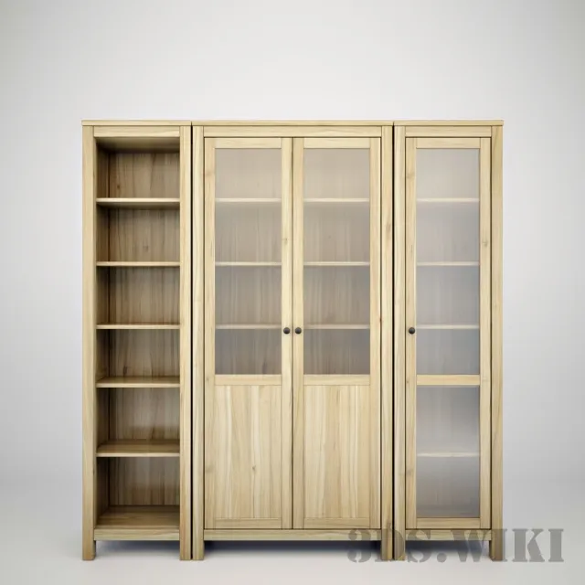 furniture - Hemnes Showcase cabinet 3D Model