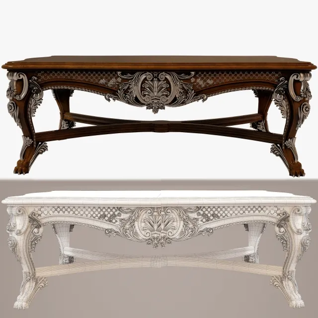 furniture - Henredon cocktail table 5040-40 3D Model