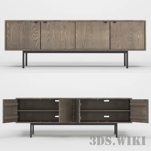 furniture - Hensley Media Cabinets 3D Model
