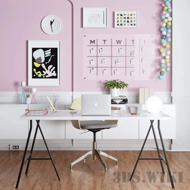 furniture - Home office by IKEA 3D Model