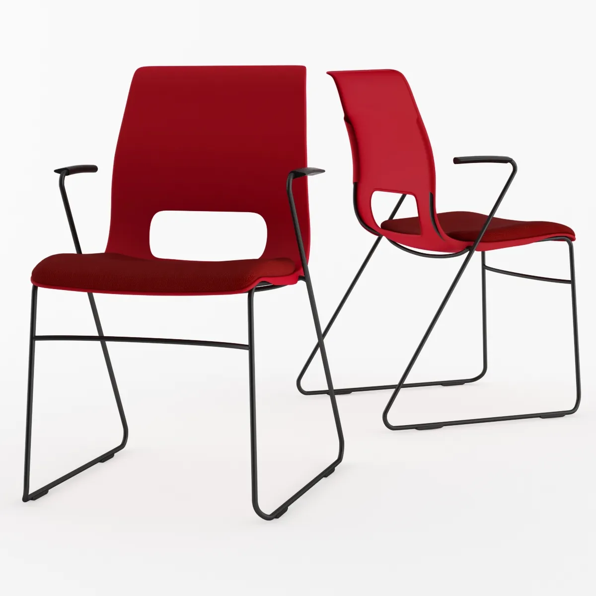 furniture - Hon high-density stacking chair HMS1 3D Model