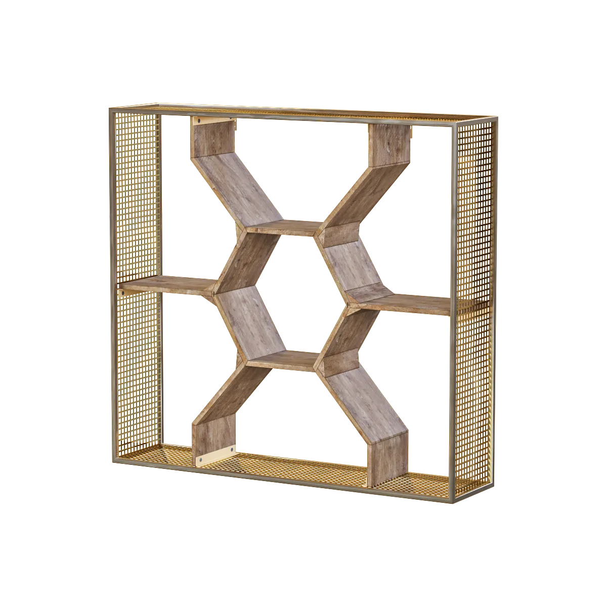 furniture - Honeycomb wall shelf 3D Model
