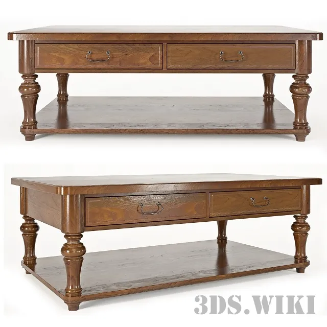 furniture - Hooker Furniture cocktail table 3D Model