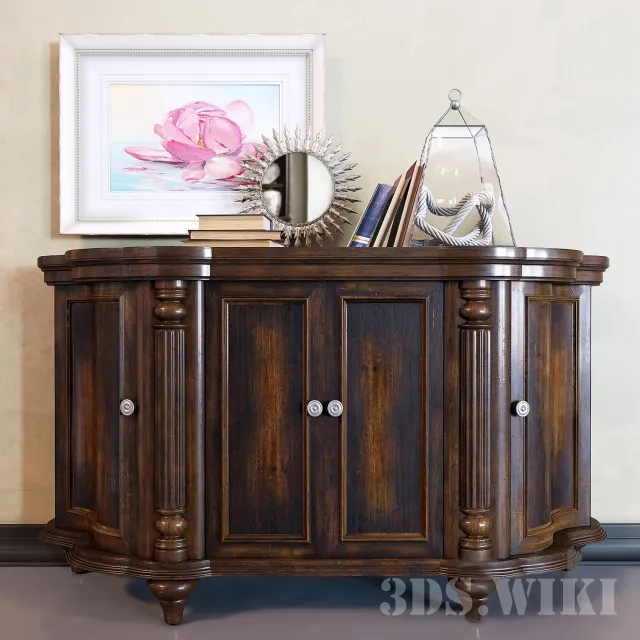 furniture - Hooker Furniture Sorella Shaped Credenza 3D Model