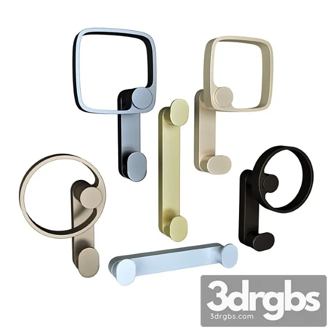 Furniture hooks roberto marella 3D Model Free