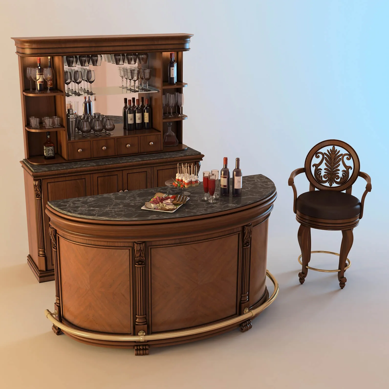 furniture - Howard Miller - Niagara 3D Model