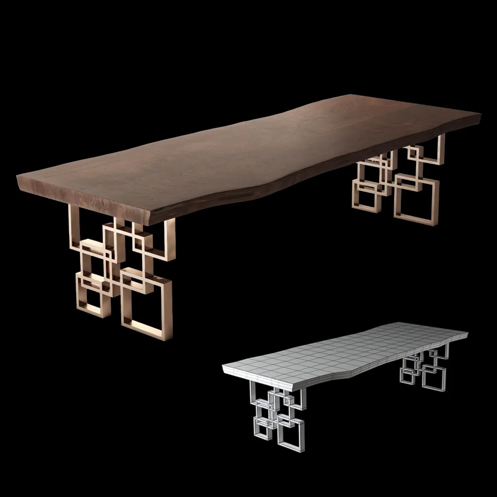 furniture - Hudson Squares table 3D Model