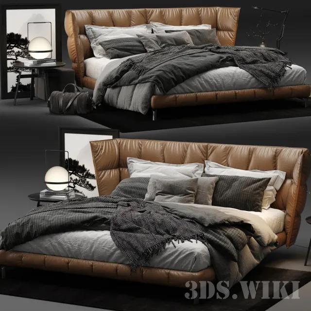 furniture - Husk Bed 3D Model
