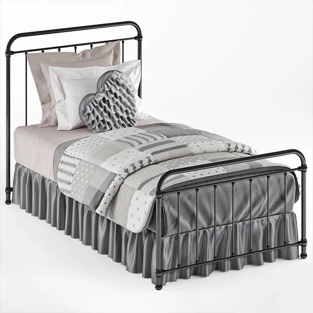 furniture - Hygge bed 04 3D Model