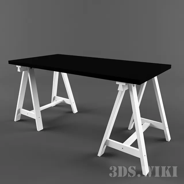 furniture - Ikea Oddvald table 3D Model