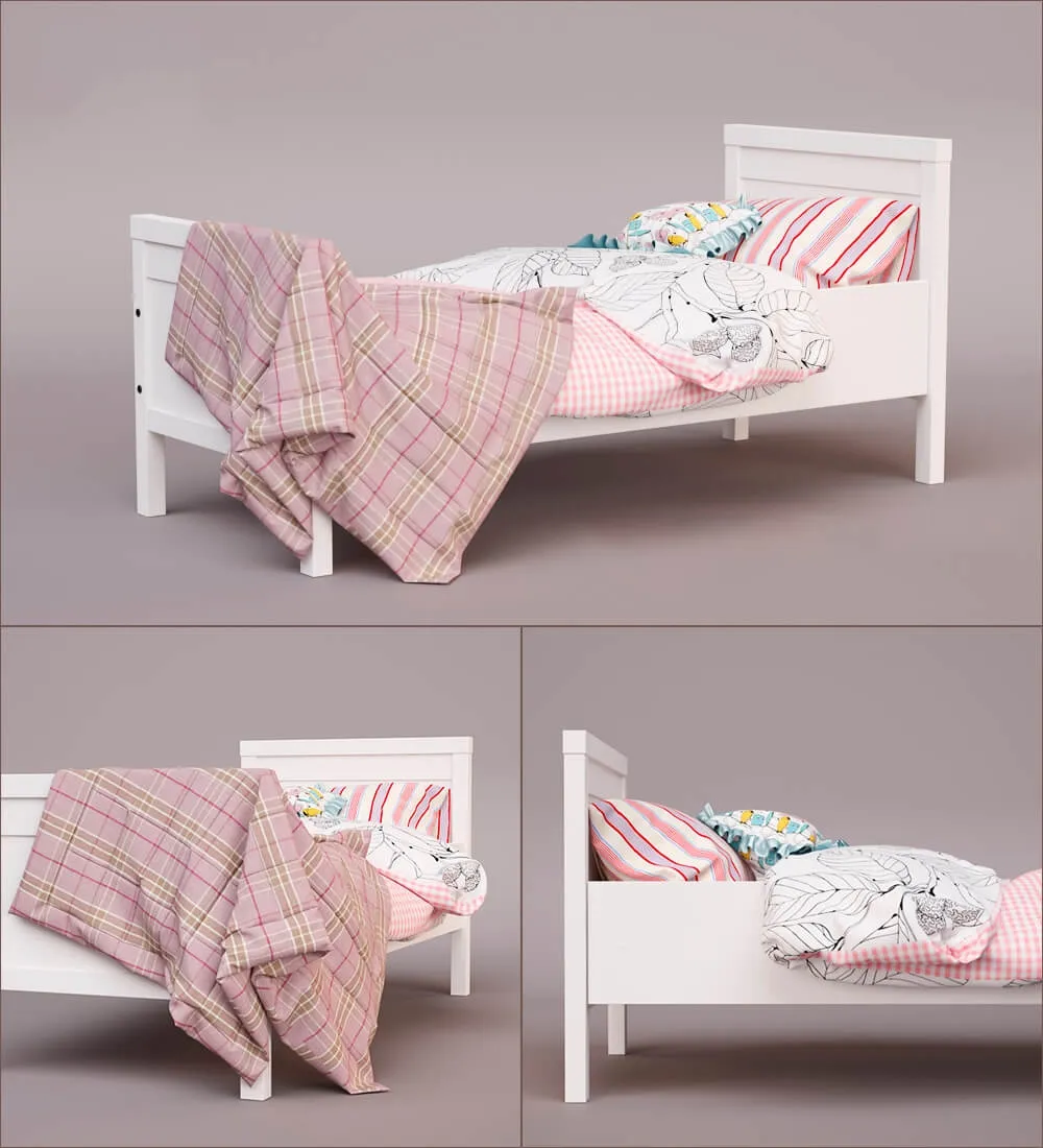 furniture - Ikea Sundvik bed 3D Model