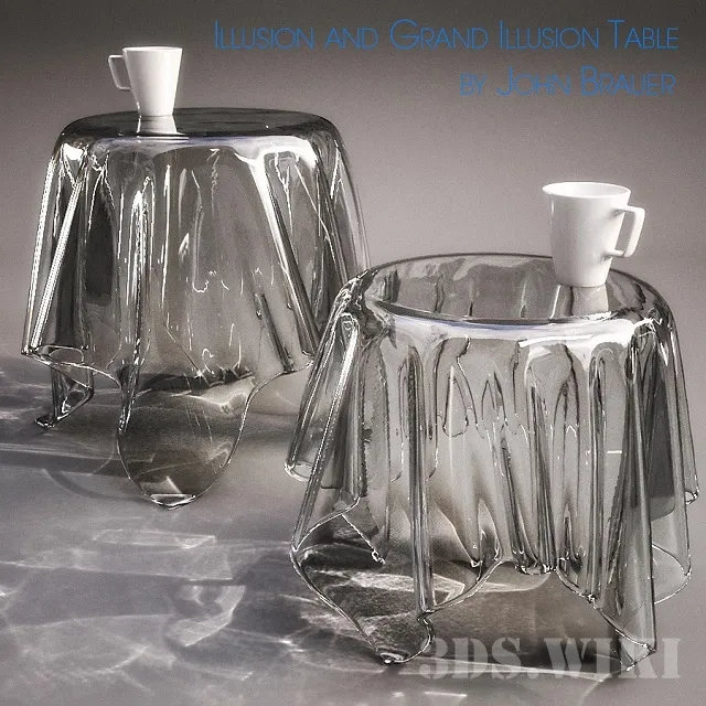 furniture - Illusion Table by John Brauer 3D Model