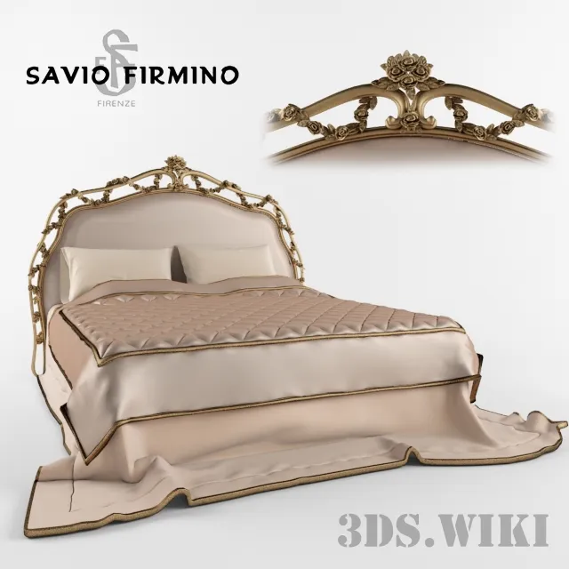 furniture - Italian bed 1866 Savio Firmino 3D Model