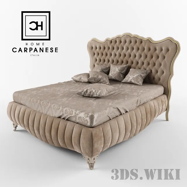 furniture - Italian bed Carpanese Home 3D Model
