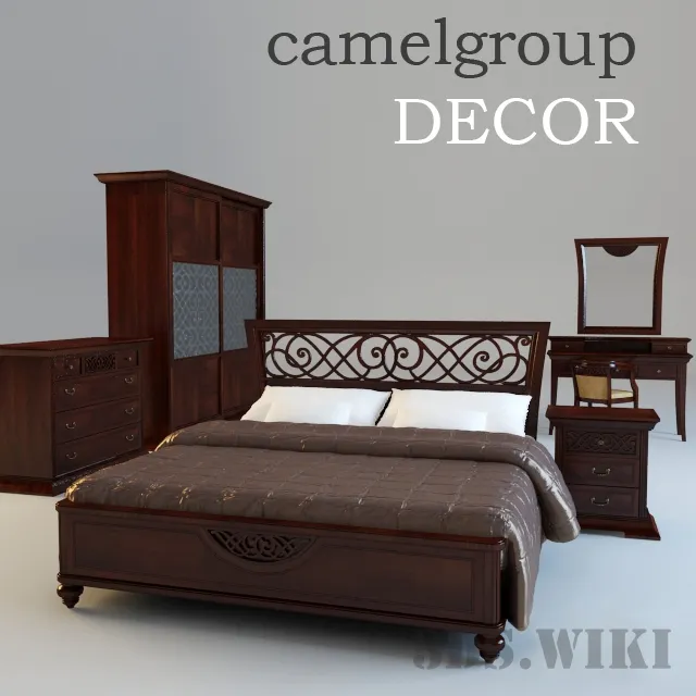 furniture - Italian Bedroom Camelgroup Decor 3D Model