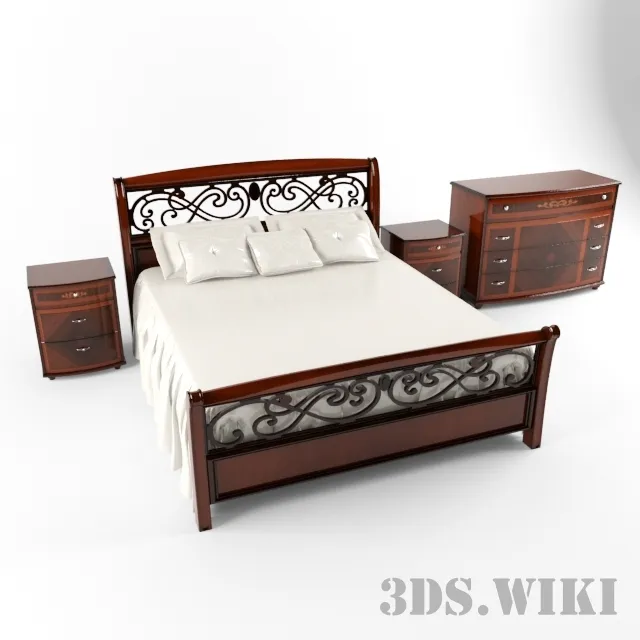 furniture - Italian bedroom Lady factory Alf Group 3D Model