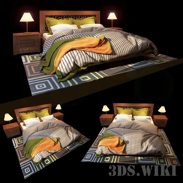 furniture - Italian bedroom Lago dI Garda 3D Model