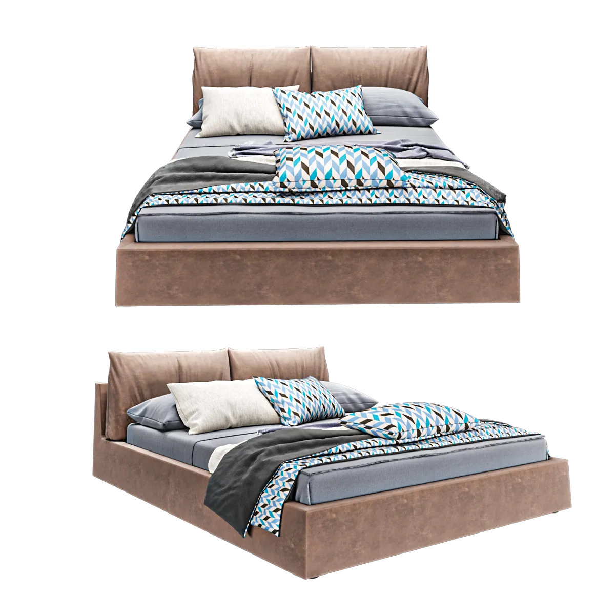 furniture - Ivanoredaelli bed Faj 3D Model