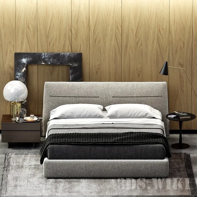 furniture - JACQUELINE By Poliform bed 3D Model