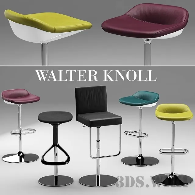 furniture - Jason bar stools by Walter Knoll 3D Model