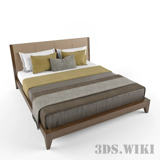 furniture - Java double bed 3D Model