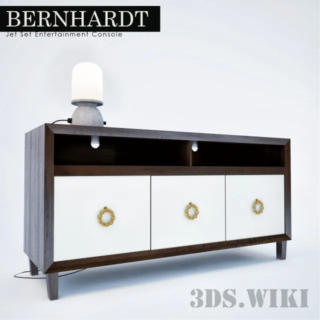 furniture - Jet Set Entertainment Console by Bernhardt Furniture 3D Model