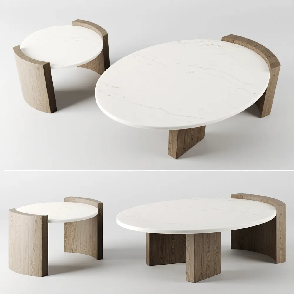 furniture - JIA coffee tables by Atelier de Troupe 3D Model
