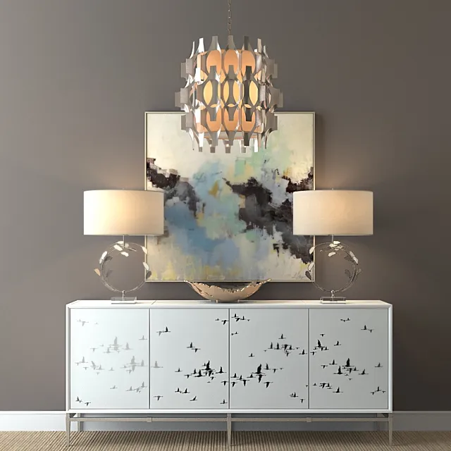 furniture - John Richard decorative set 5 3D Model