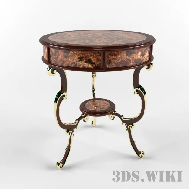 furniture - Jonathan Charles Fine Furniture Pedestal Table 3D Model