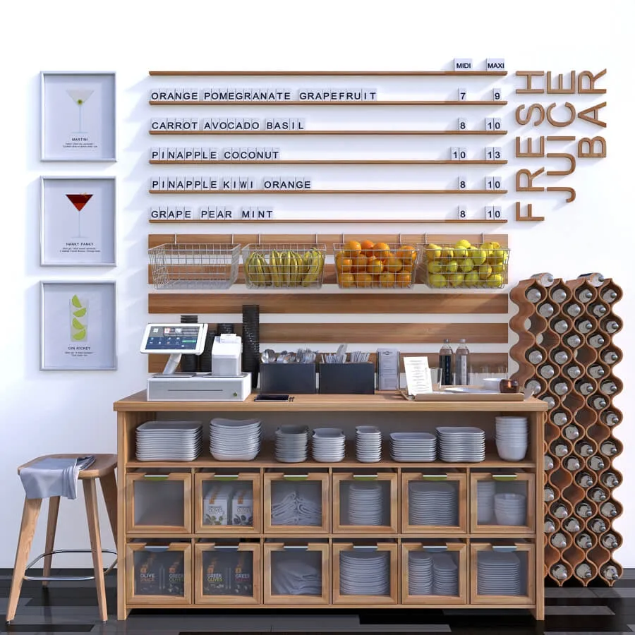 furniture - Juice Bar 03 3D Model