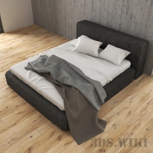 furniture - Jupiter slim bed 3D Model