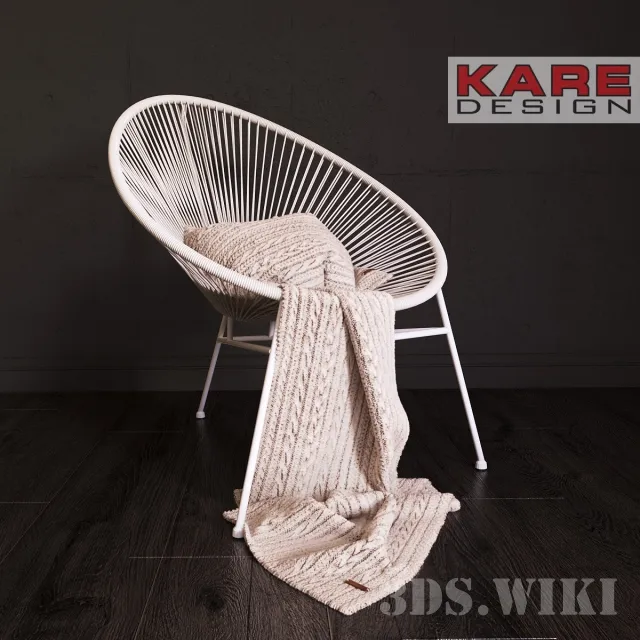 furniture - Kare  armchair 3D Model