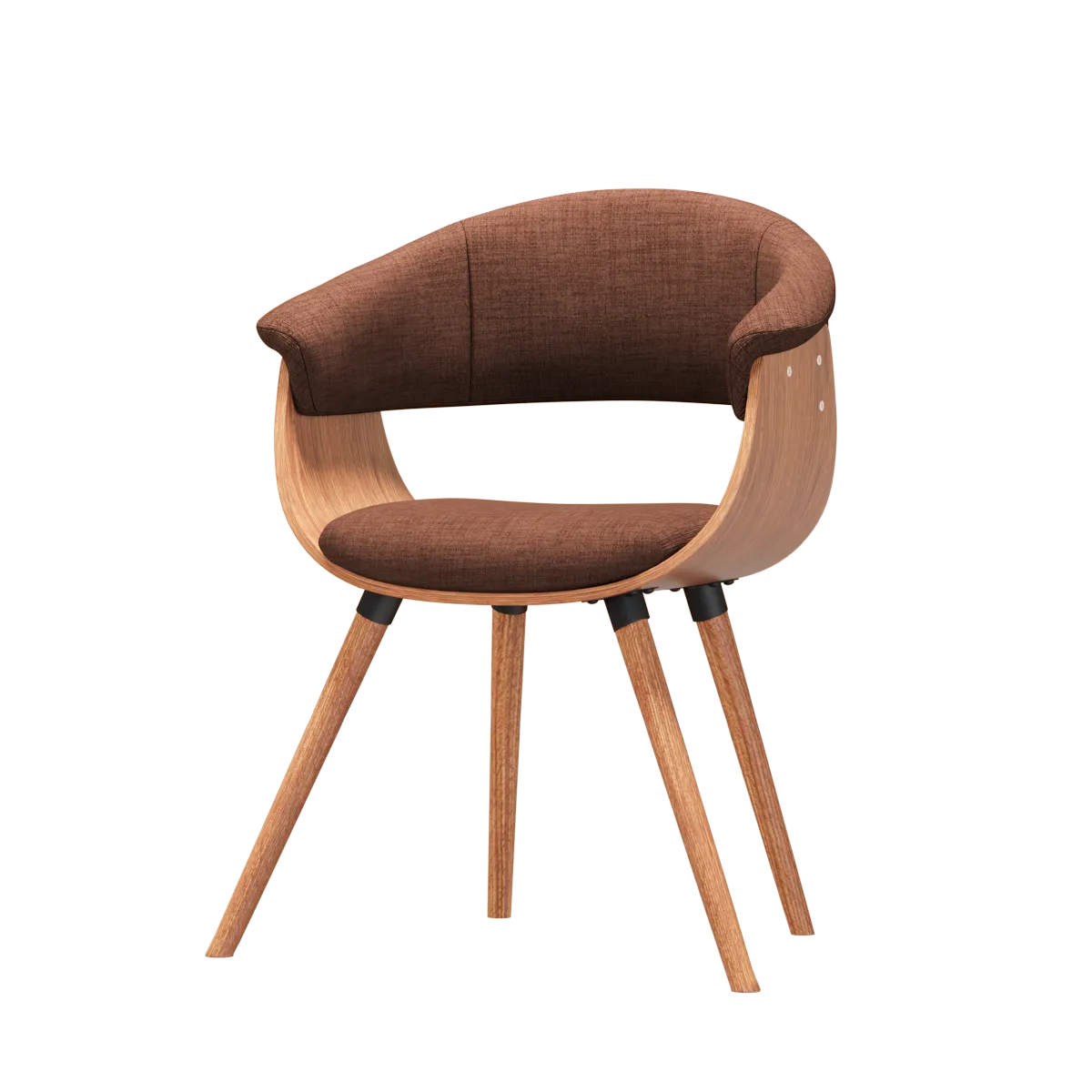 furniture - Kare chair Monaco Schoko 3D Model