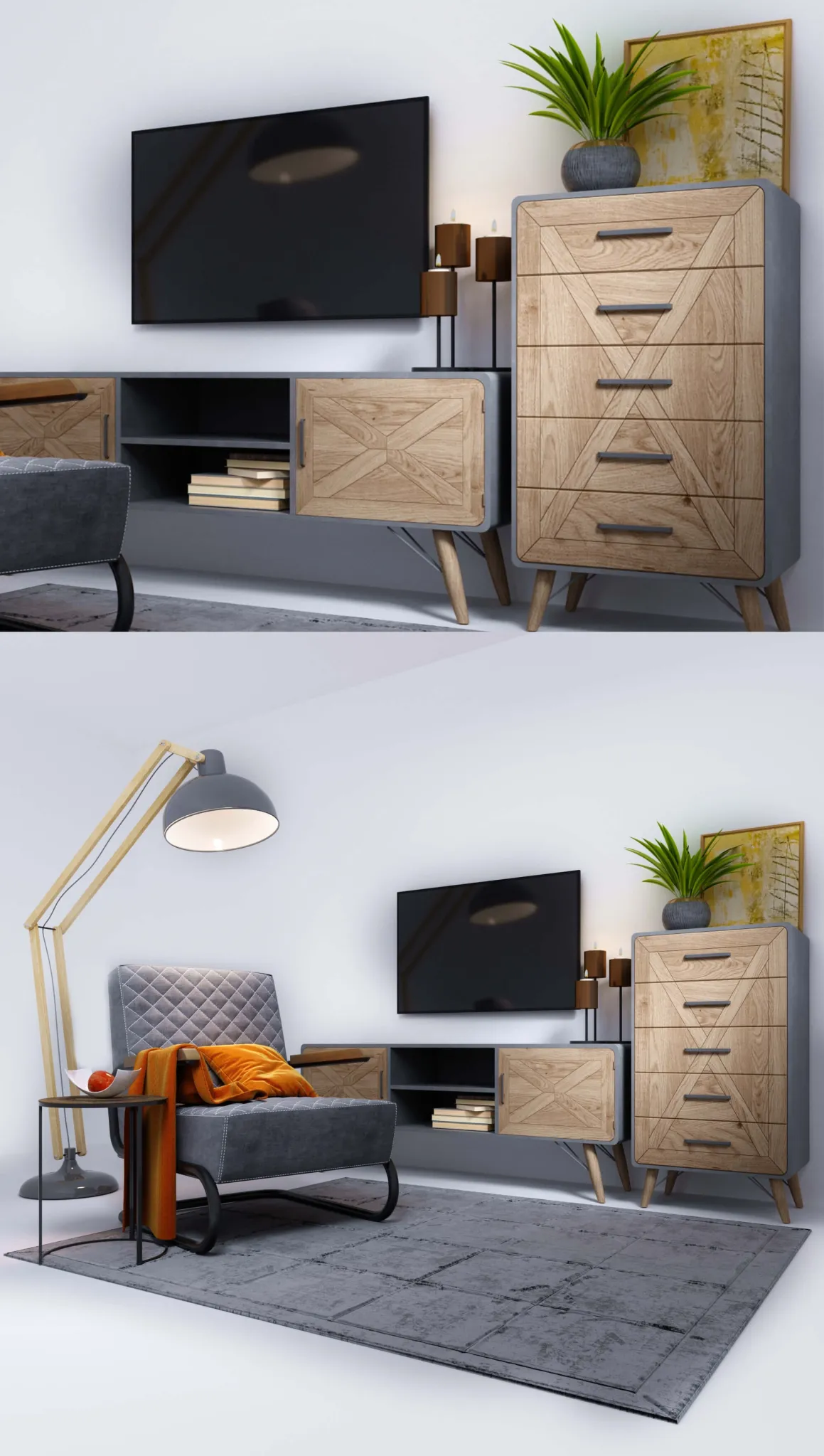 furniture - Kare furniture set 4 3D Model