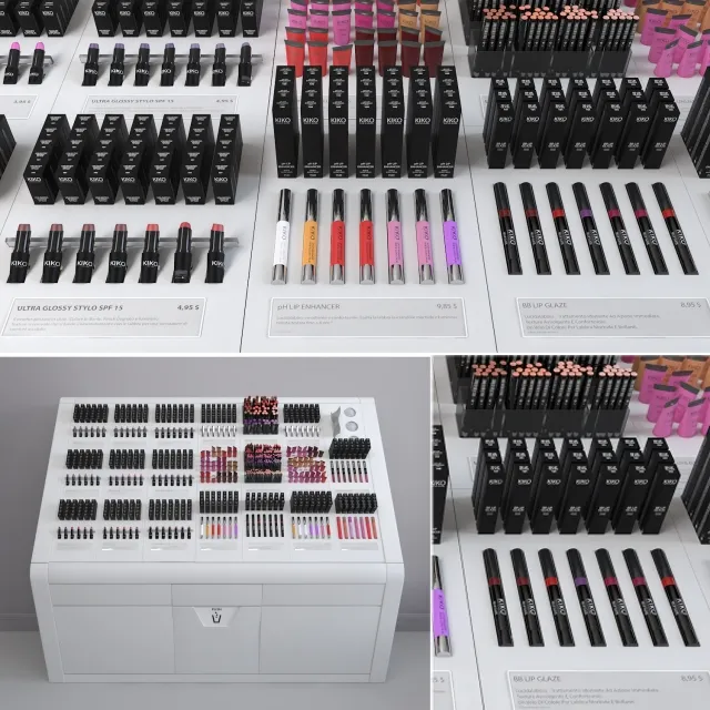 furniture - Kiko Make-up Display 3D Model