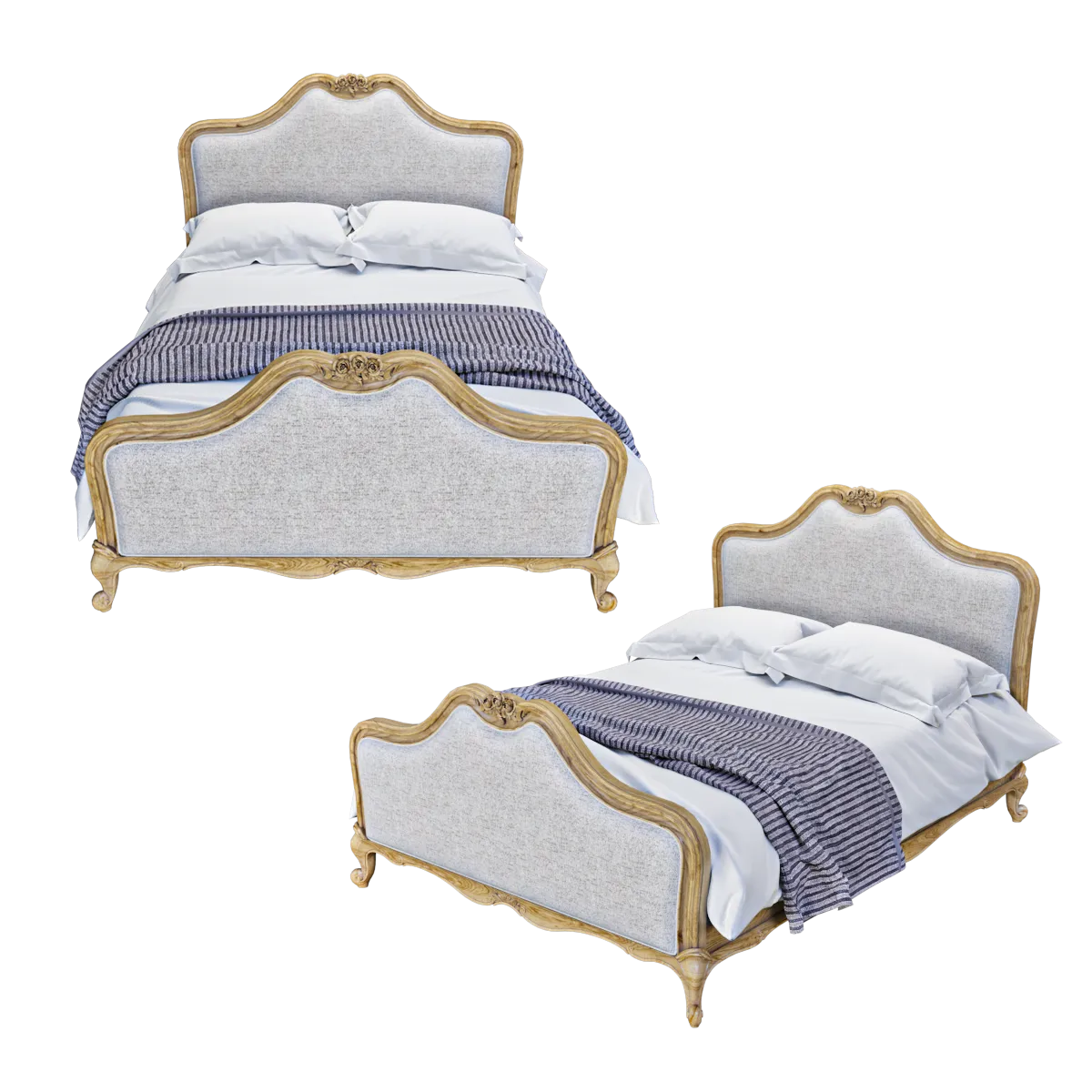 furniture - King-size bed 3D Model