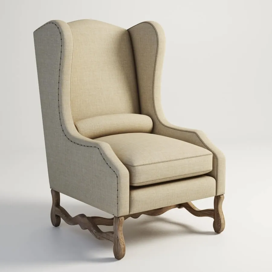 furniture - La Manche armchair 602.002-F01 3D Model