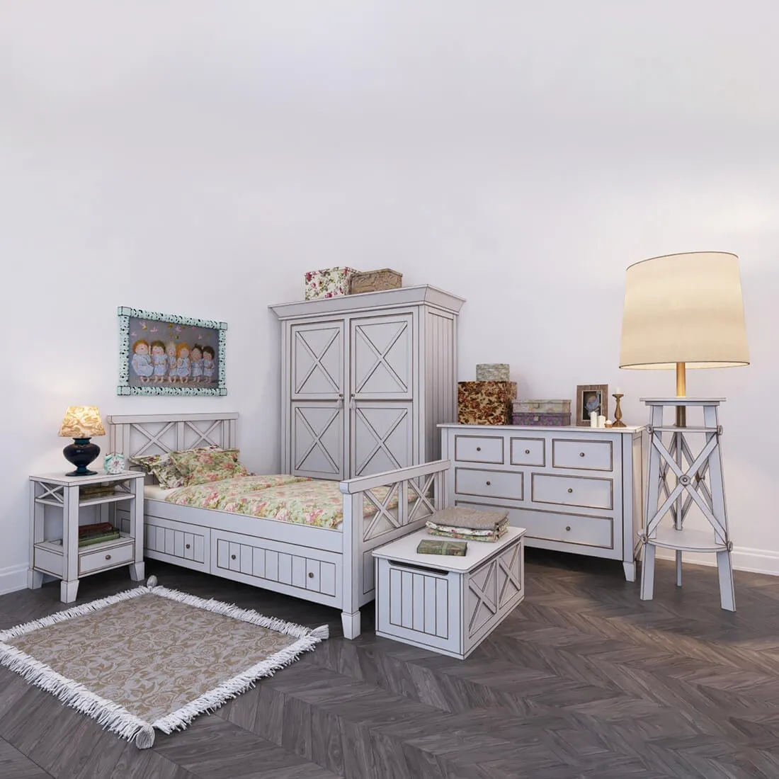 furniture - Lamer furniture set №1 3D Model